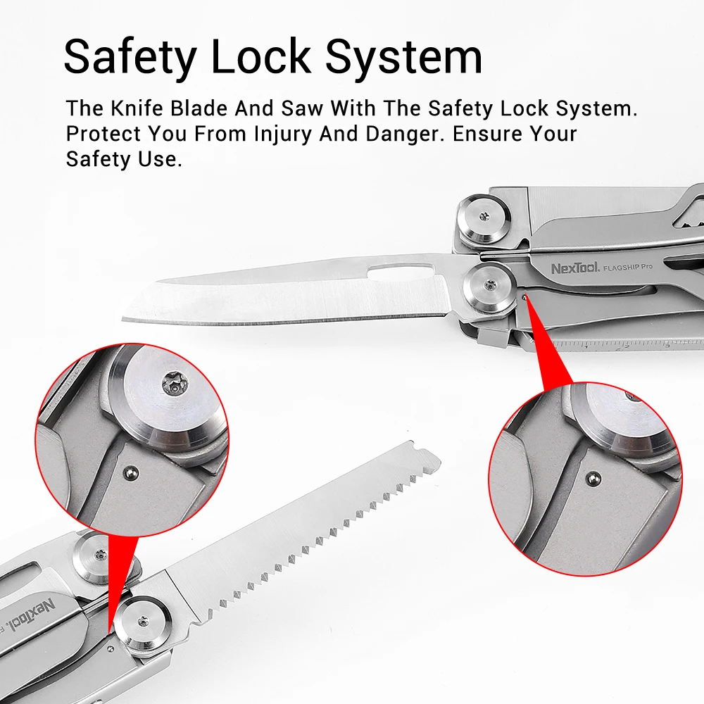 Nextool 15 In 1 Pisau Lipat Obeng Plier Gunting Multi-alat Alat EDC untuk Rumah Luar Ruangan Perbaikan Merakit