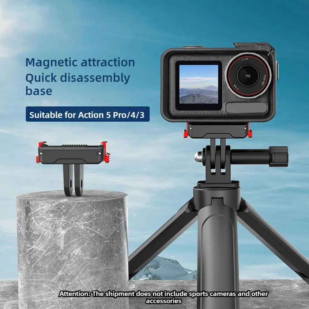  for dji ACTION 5Pro Magnetic Quick Release Base Stable Strong Magnetism Compatible Multiple Installation Methods Action Camera M