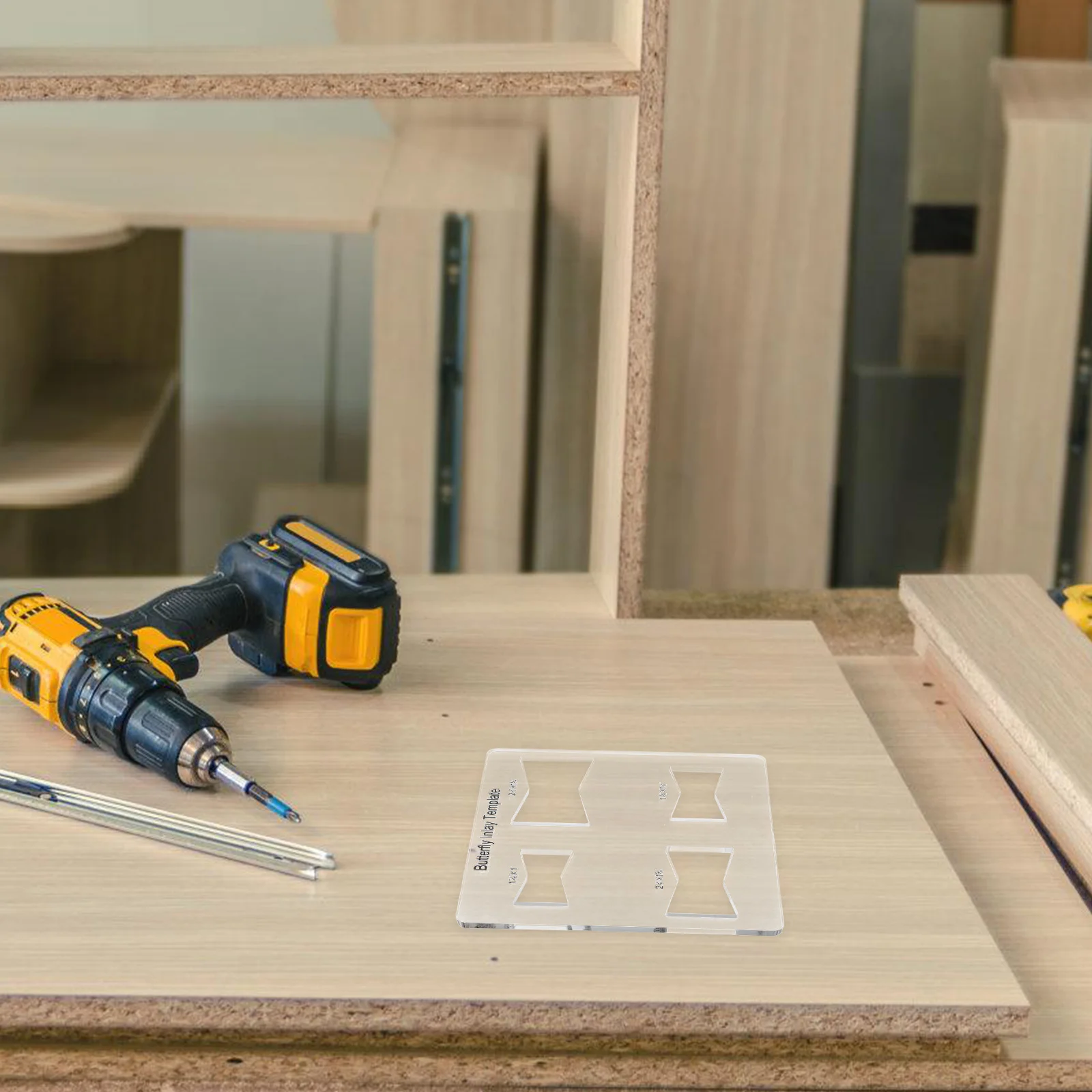 

Woodworking Tools Bowtie Router Template Jig Kit Transparent Acrylic Decorative