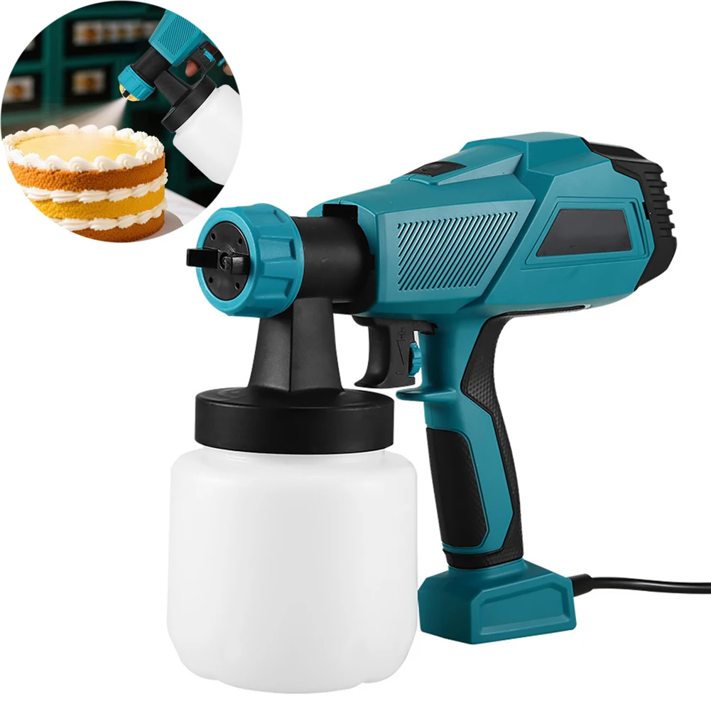 Powerful 500W Electric Sprayer with Adjustable Flow and Two Nozzle Diameters for Precise Cake For Decorating and DIY Projects