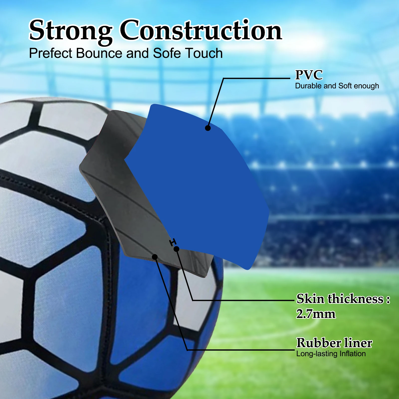

Regulation Size Inflatable Football For Competitive Games Durable Construction 9 Inflatable Football