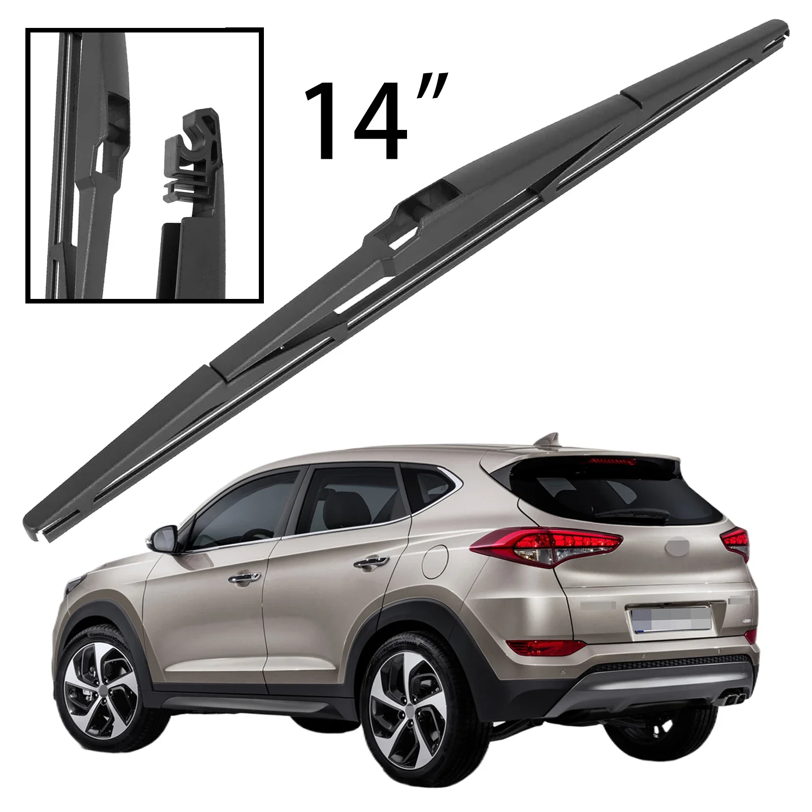 

14" Rear Windshield Windscreen Washer Wiper Blade For Hyundai Tucson MK3 2015-2020 Car Accessories Accsesories