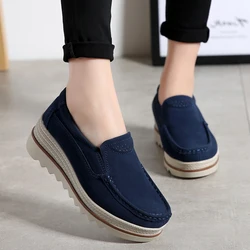 New Chunky Sneakers Women Shoes Fashion Platform Loafers Female Flats Trend Spring Casual Mom Vulcanized Shoes Sports Walking