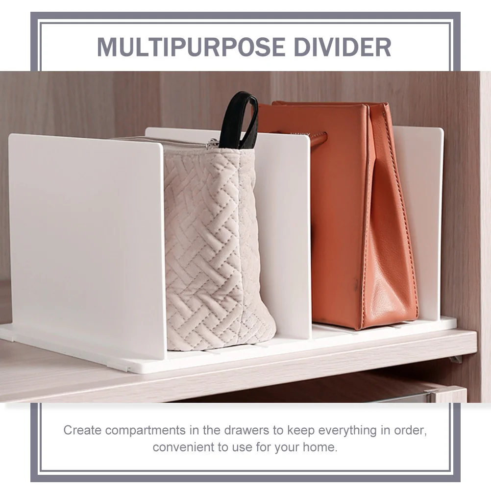 

1Set Drawer Divider Multipurpose Adjustable DIY Storage Partition Organizer for Home Storage Shelf Wardrobe Organizer