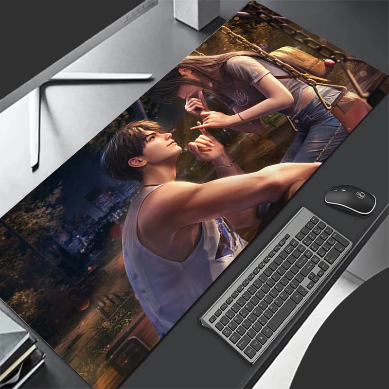 Alas Mouse Aksesori Gaming Komputer Alas Keyboard PC Kantor Alas Mouse Karet Dekorasiacion Meja Cinta dan Alas Mouse Caleb Deepspace