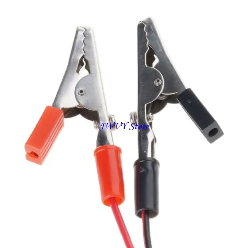 573A Portable USB 5V to 13.8V Clamp Charging Cable Plastic Texture Suitable for 12V Car Motorcycle Battery with LED Light