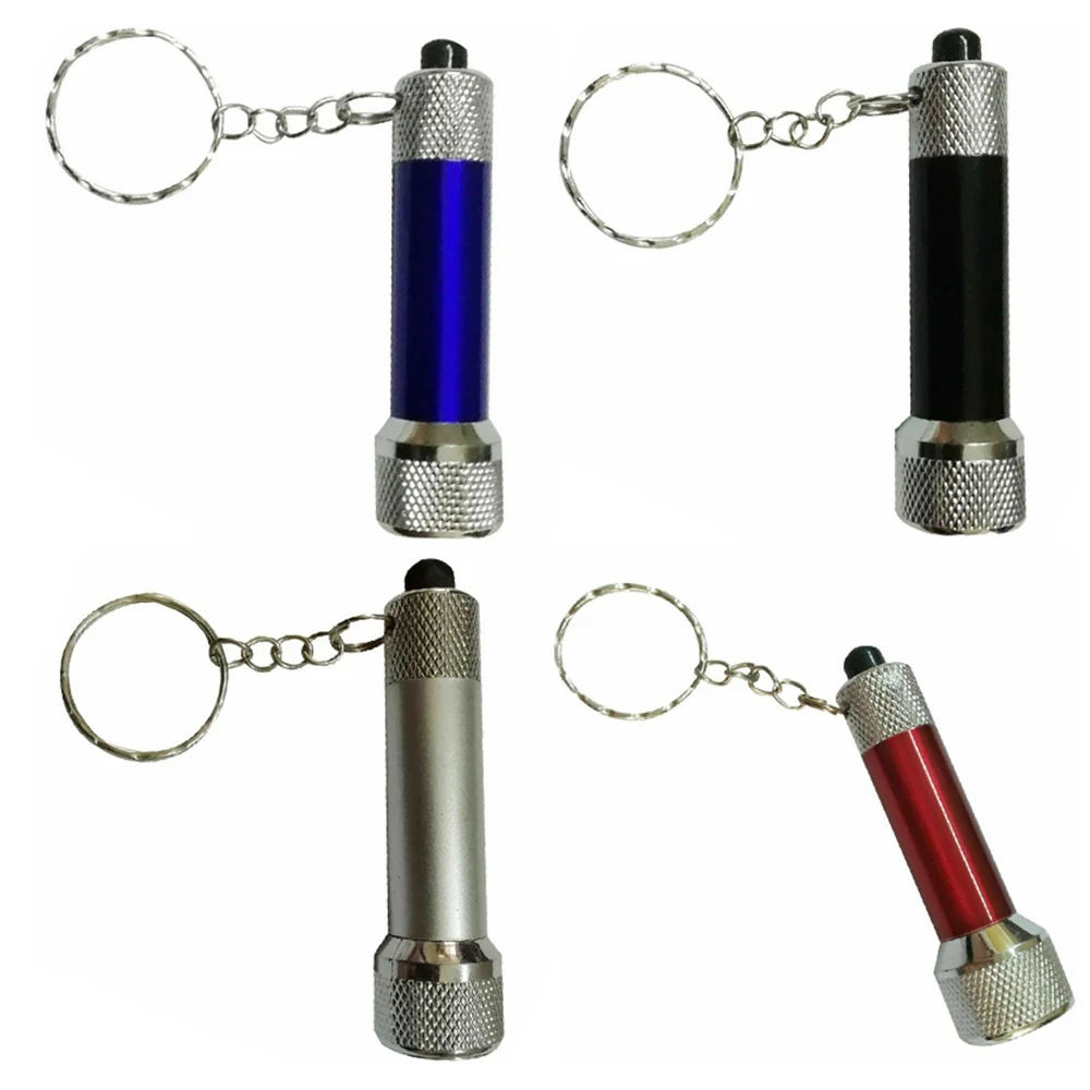 5 LED Mini Keychain Light 6 Colors Super Bright Small Torch Shock Resistant Aluminum Body Lighting Torch For Outdoor Camping