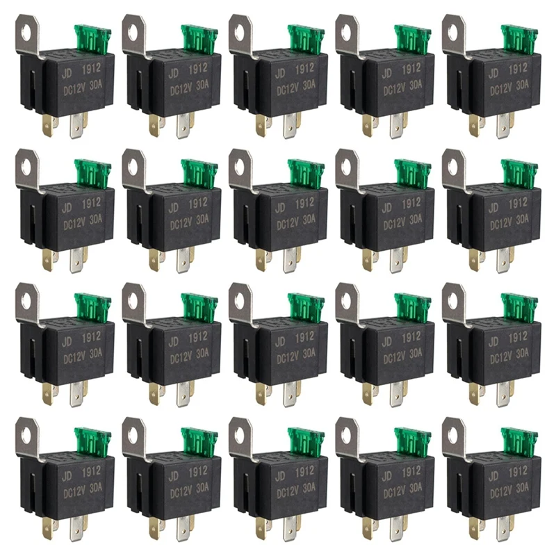 20X 12V 30A 4 Pin SPST Auto Vehicle Relay Normally Opener Switch