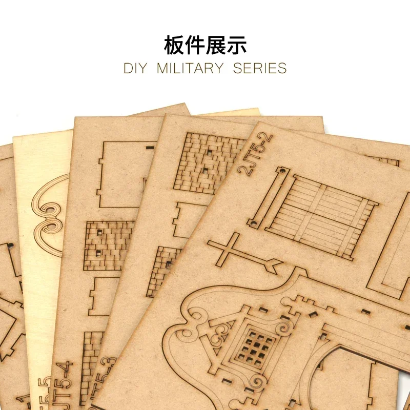 1/72 ヨーロッパの教会の建物風景木製組み立てモデル装飾 DIY 手作りギフト