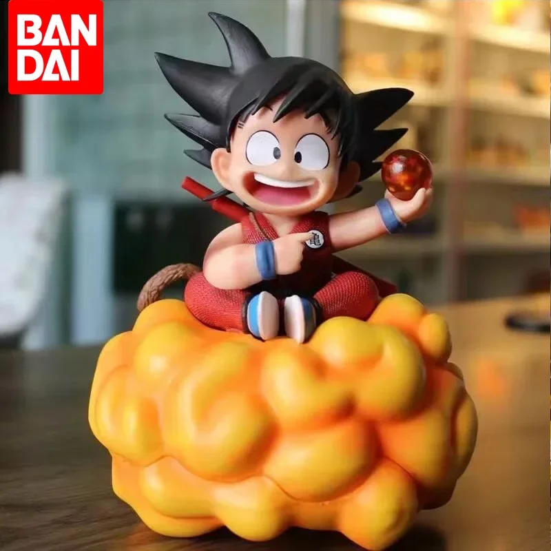 BANDAI Dragon topu Anime figürü güneş Goku Action Figure genç uçuş aynı stil Tendon Douyun PVC heykeli koleksiyonu modeli bebek