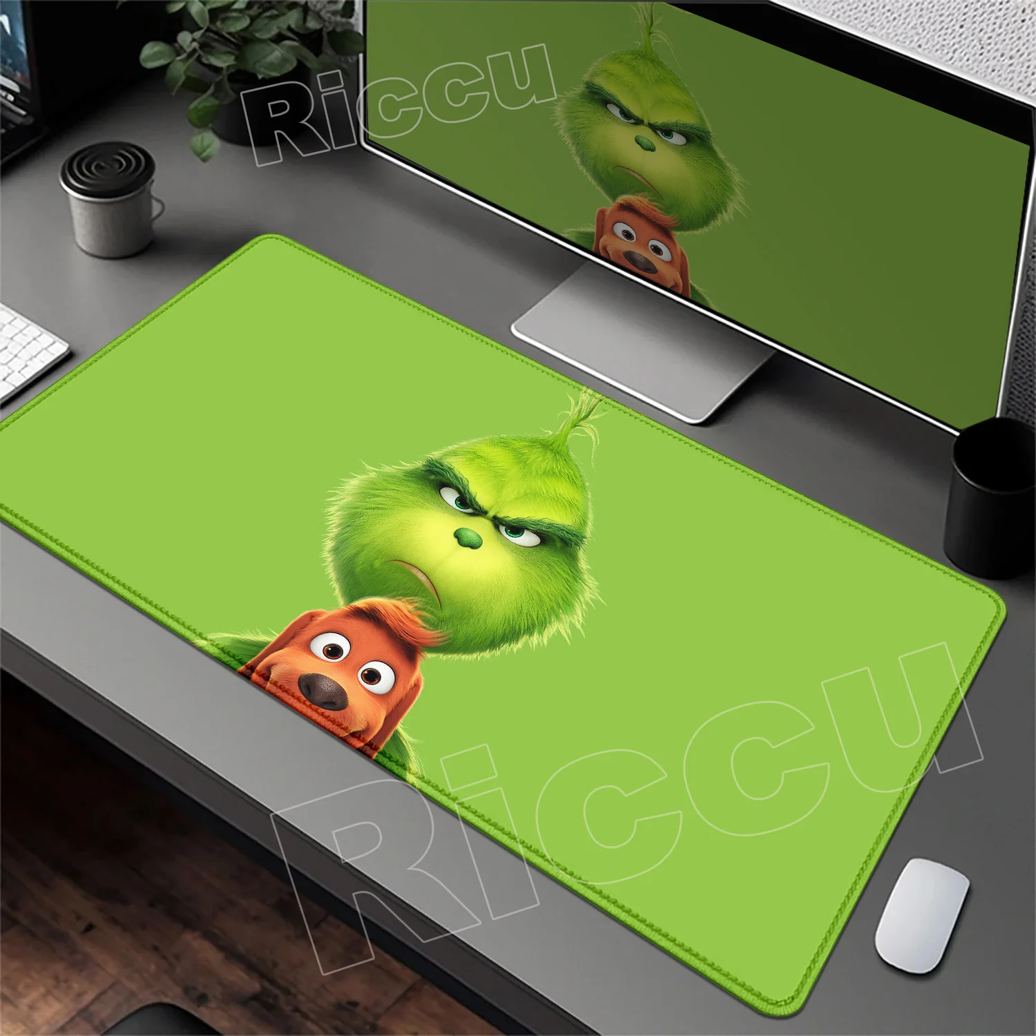 

G-Grinch Funny Cartoon Mouse Pad Anti-fray Rubber Home Custom Office Game Large Anime Desk Mat Keyboard Accessories PC Mousepad