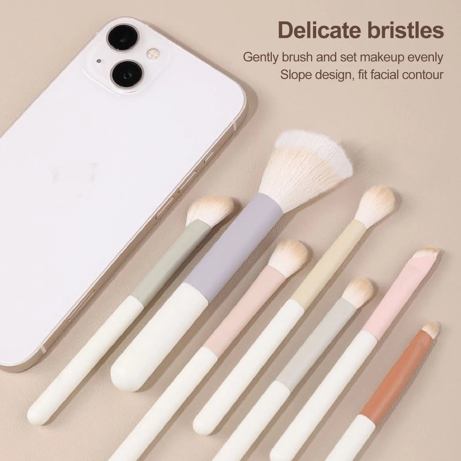 10 Stuks Make-Up Borstel Set Zachte Mini Draagbare Reizen Borstels Voor Oogneus Schaduw Poeders