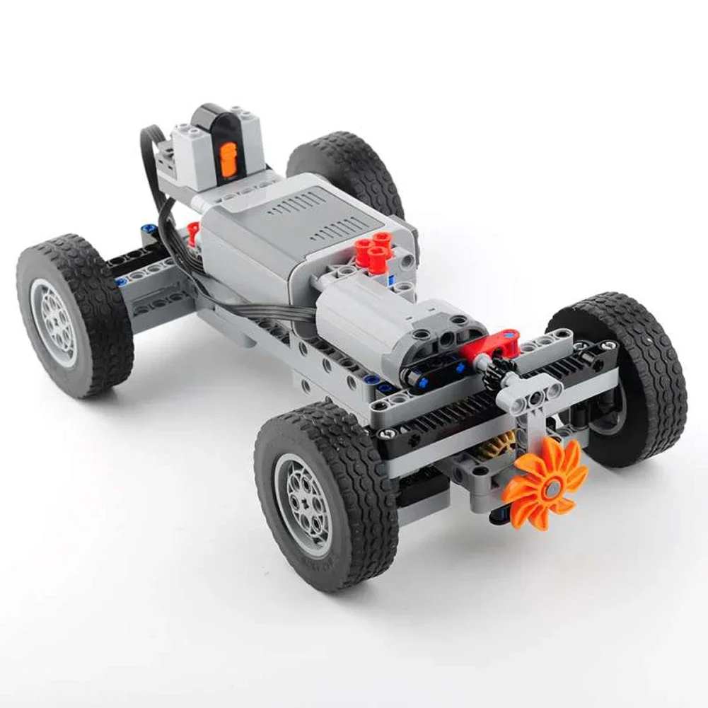 Chassi de carro rc com tração nas quatro rodas, blocos de construção técnicos disponíveis com função de energia, quebra-cabeça de motor, acessórios de brinquedos, tijolos moc