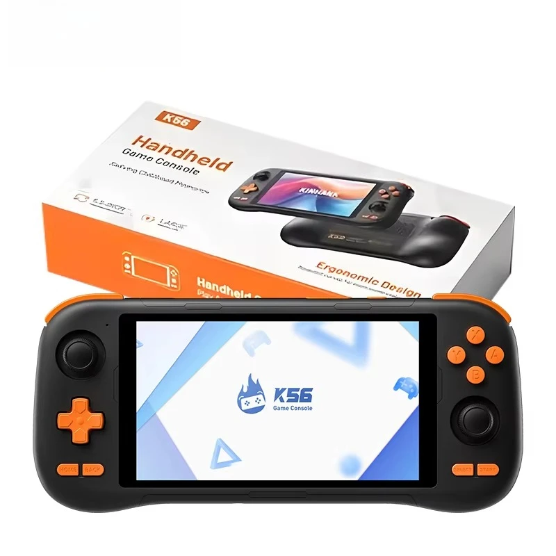 

K56 Handheld Game Console 5.5'' Touch Screen WIFI 5 Built In 5000mAh Battery Retro Video Game Console With Android System