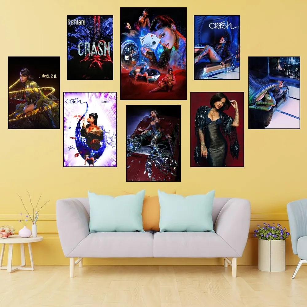 Singer Kehlani Crash Poster Prints Wall Painting Bedroom Living Room Decoration Office Home