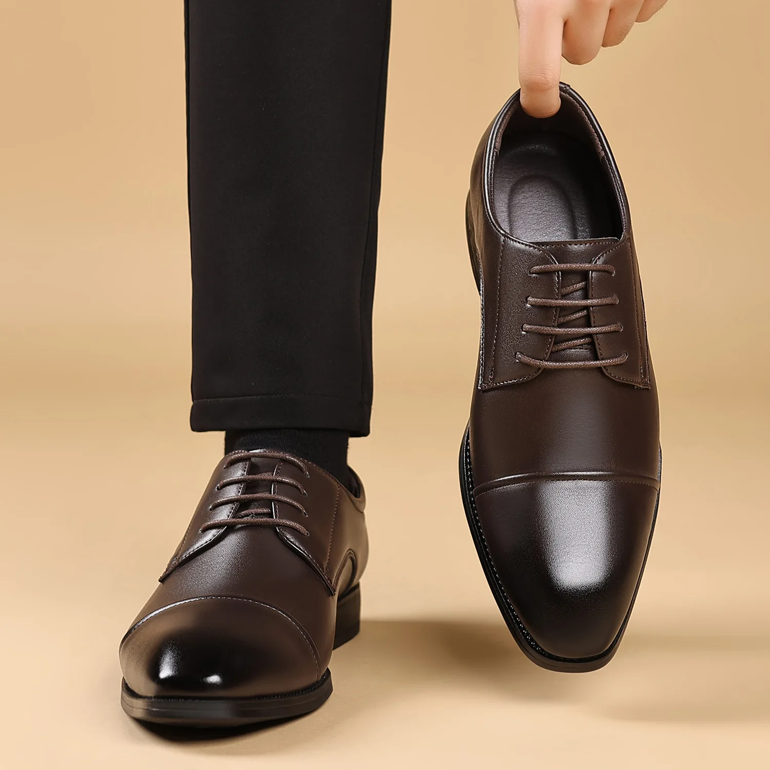 

Business Formal Black Leather Shoes Men Fashion Casual Formal Shoes Classic Formal Leather Casual Shoes Zapatos De Vestir Hombre