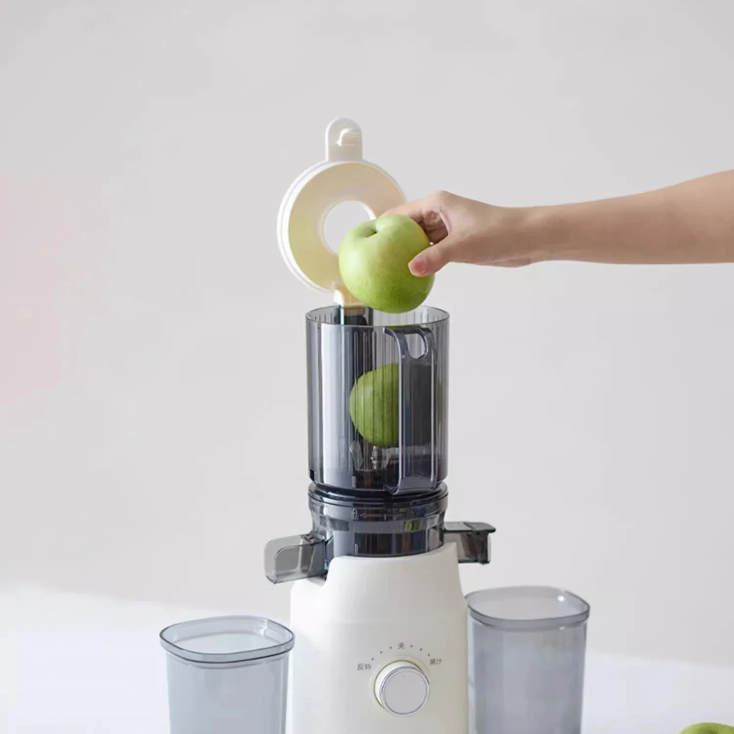 Бытовая мгновенная соковыжималка Olayks: автоматическая шлаковая сепарация сока, медленно измельчение сока большого диаметра