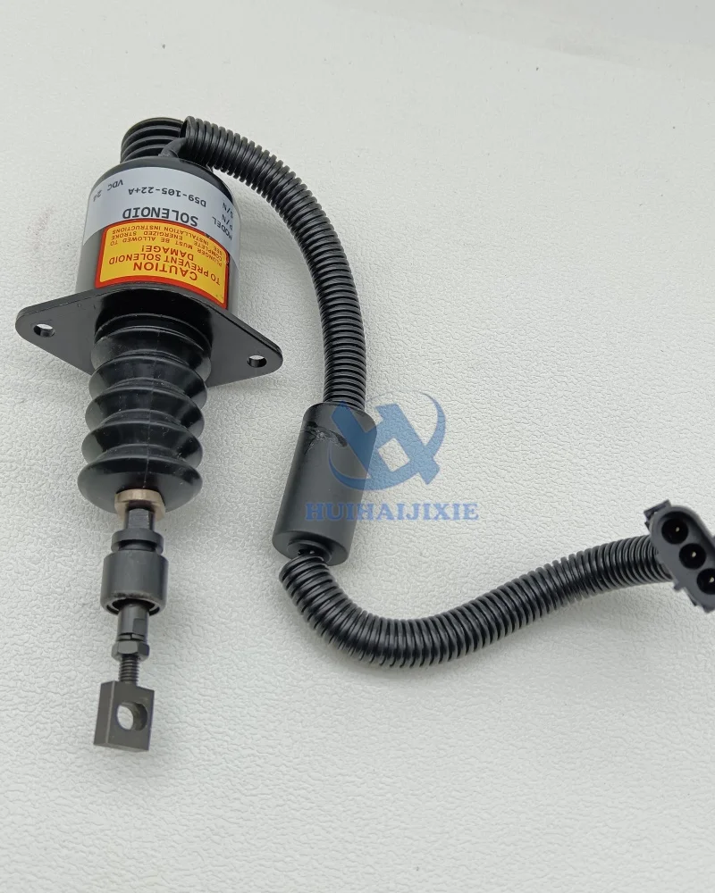D59-105-22+A Stop Solenoid Valve D5910522A Engine Fuel Shutoff Solenoid Valve for C6121 3306B Construction Machinery Parts