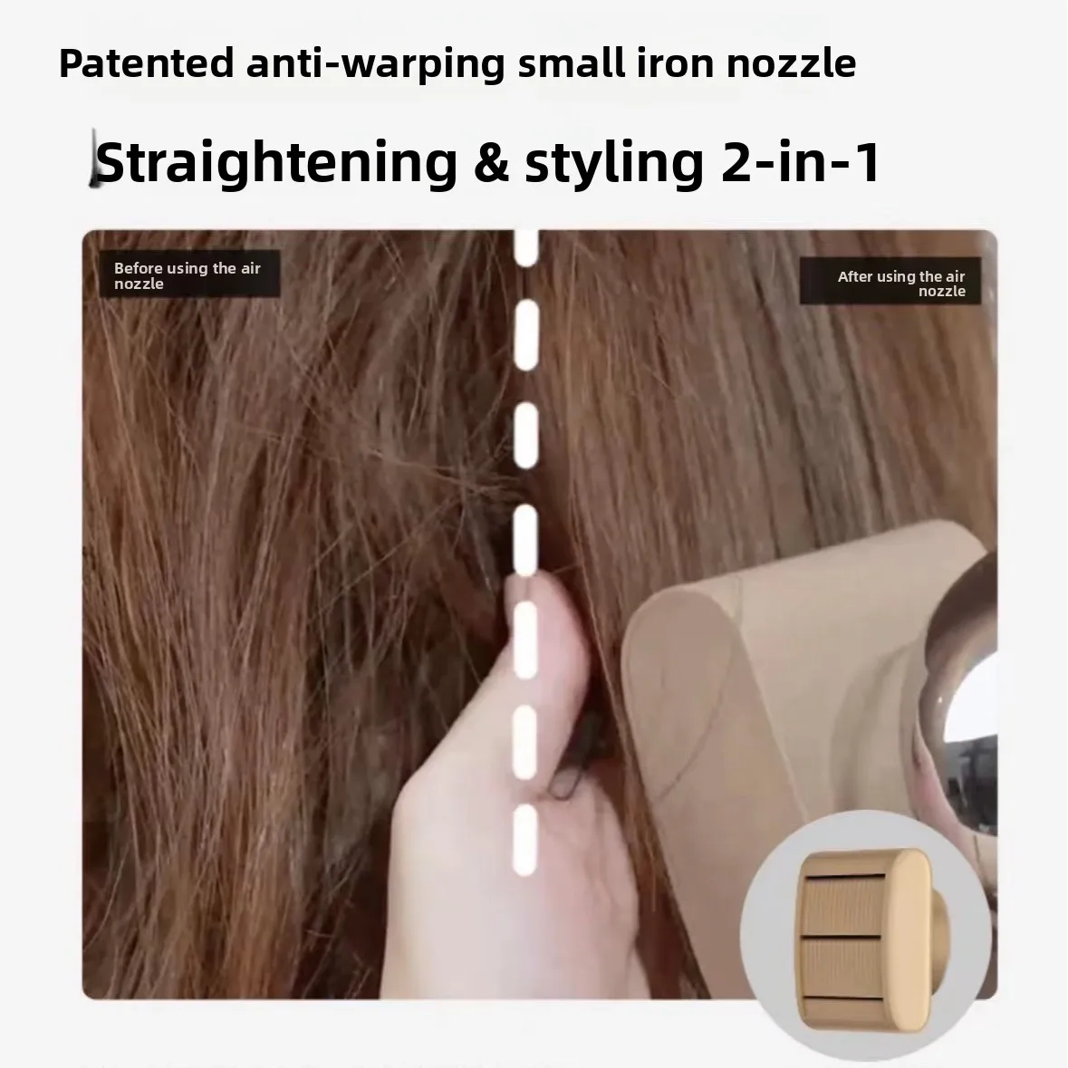 Coofull Dreame Time 1600W High-Speed Brushless Motor Hair Dryer Negative-Ion Cold Hot Wind Protective Nozzle Moisturizing