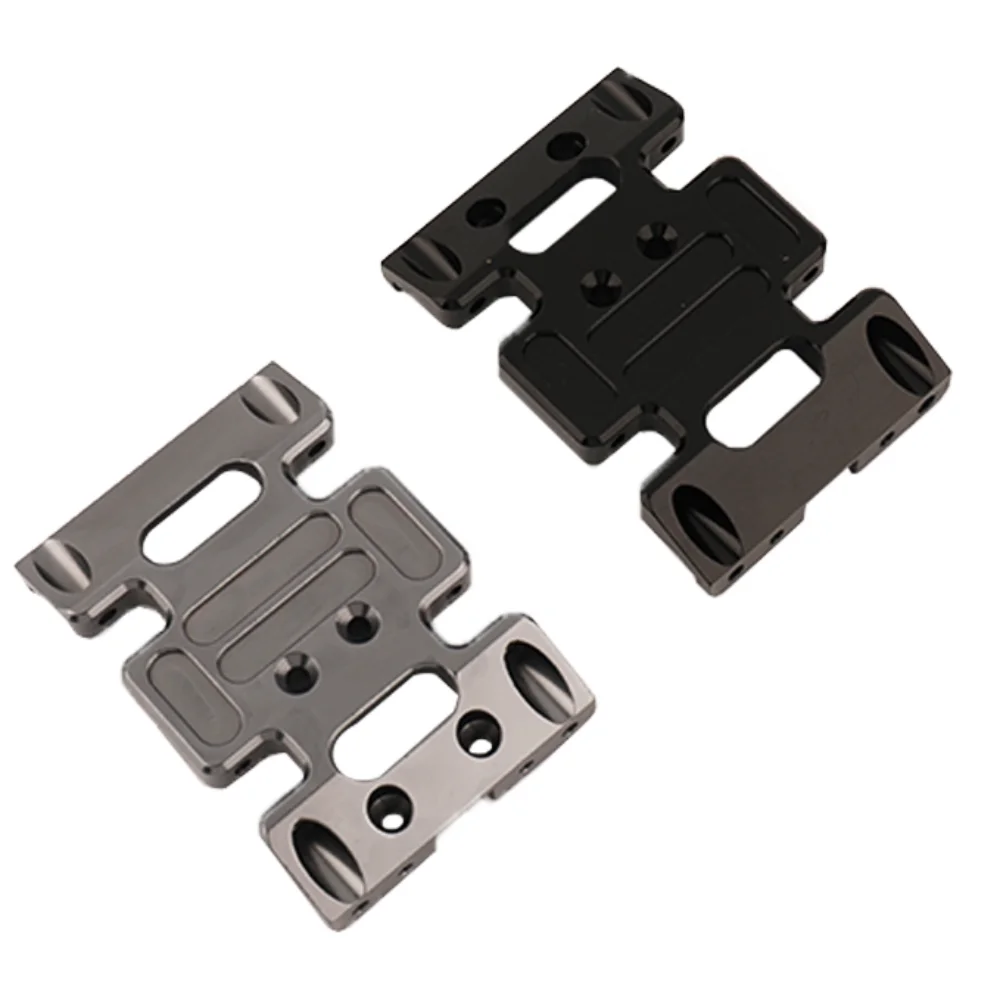 1pc Metal Aluminum Alloy Chassis Gearbox Mount Transmission Holder Skid Plate for 1/10 RC Crawler Axial SCX10 Upgrade Parts