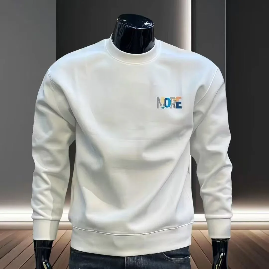 

Мужская толстовка на осень-зиму, свободный крой, круглый вырез, модная повседневная уличная одежда в корейском стиле, весенне-летняя, стильная, в стиле Гонконга