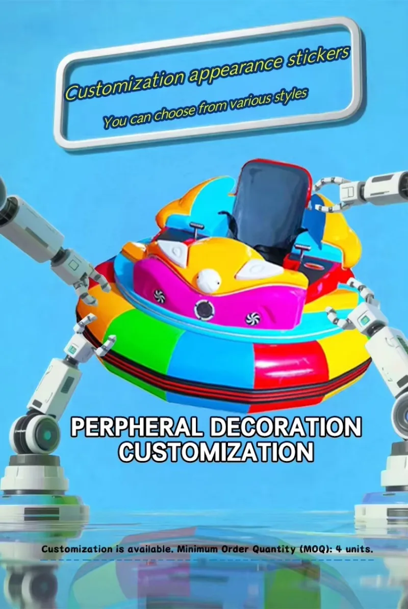 Funpark Hot Sale Children's   Inflatable Bumper Car Wholesale Children's Coin Games Made of Metal and Wood