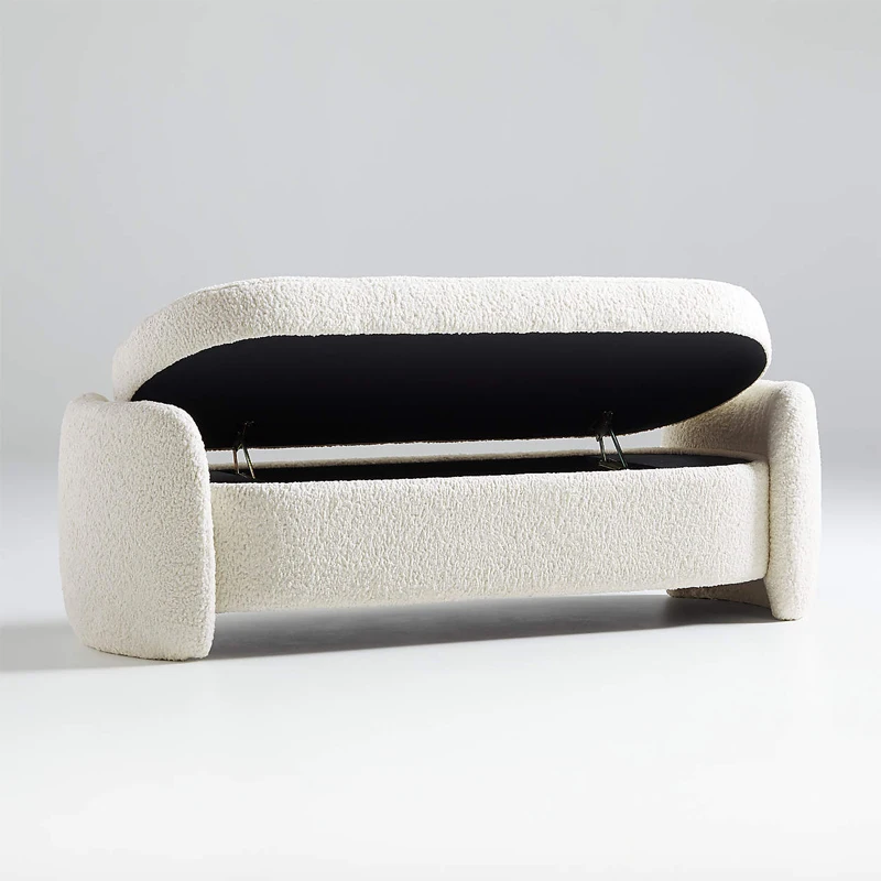 New Arrival Storage Fabric Size Bedroom Bedside Bench Villa Home Living Room Lounge Footstool Makeup Sofa Chair