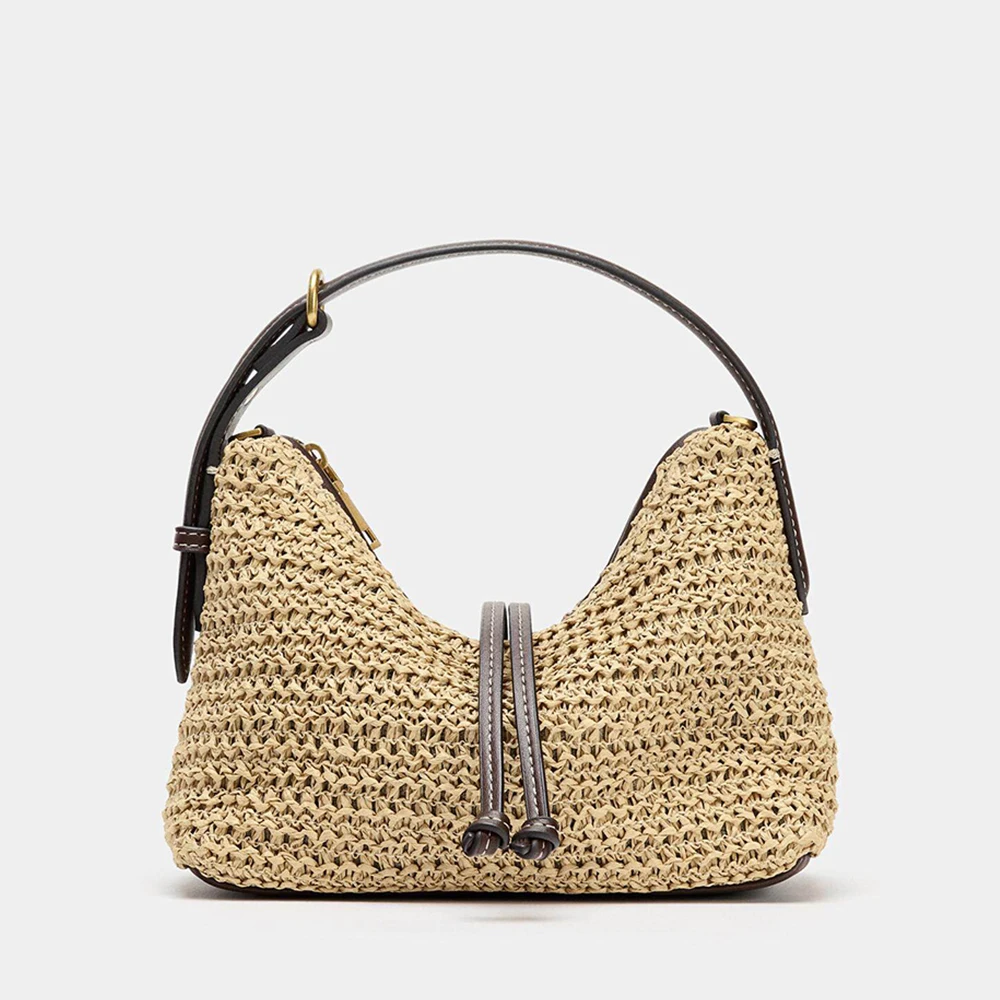

Bohemian Woven Straw Bag Fashion Designer Bags for Women Handbags Beach Bags NEW Patchwork Shoulder Crossbody Bag Tote Purses