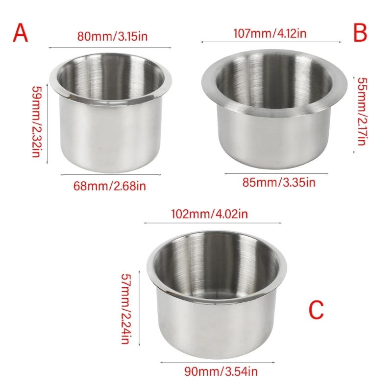 Q39F Cup Holder for Trailer Campers Rustproof Recessed Insert Drink Holder Cup Drink Can Holder Modification Accessories