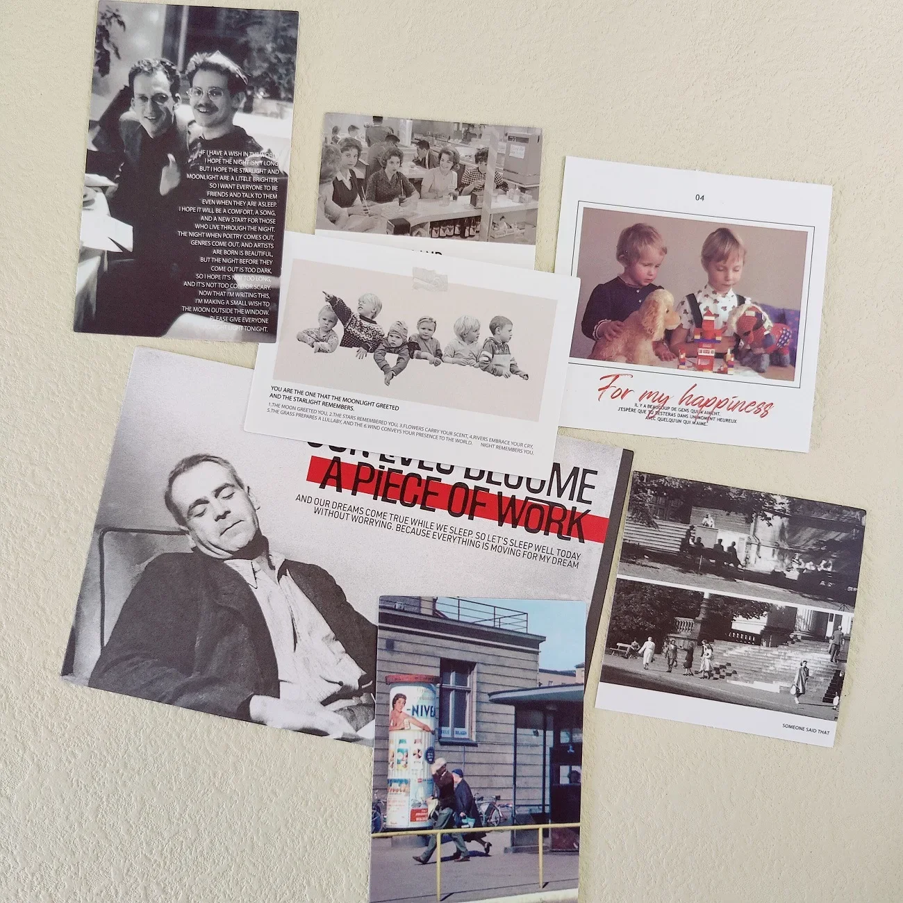 شخصيات OAB الكورية 202hosil مجلة ذات المناظر الطبيعية الخلابة ريترو سكرابوكينغ ملصق المواد التصوير ملصق حزمة الحرف اليدوية