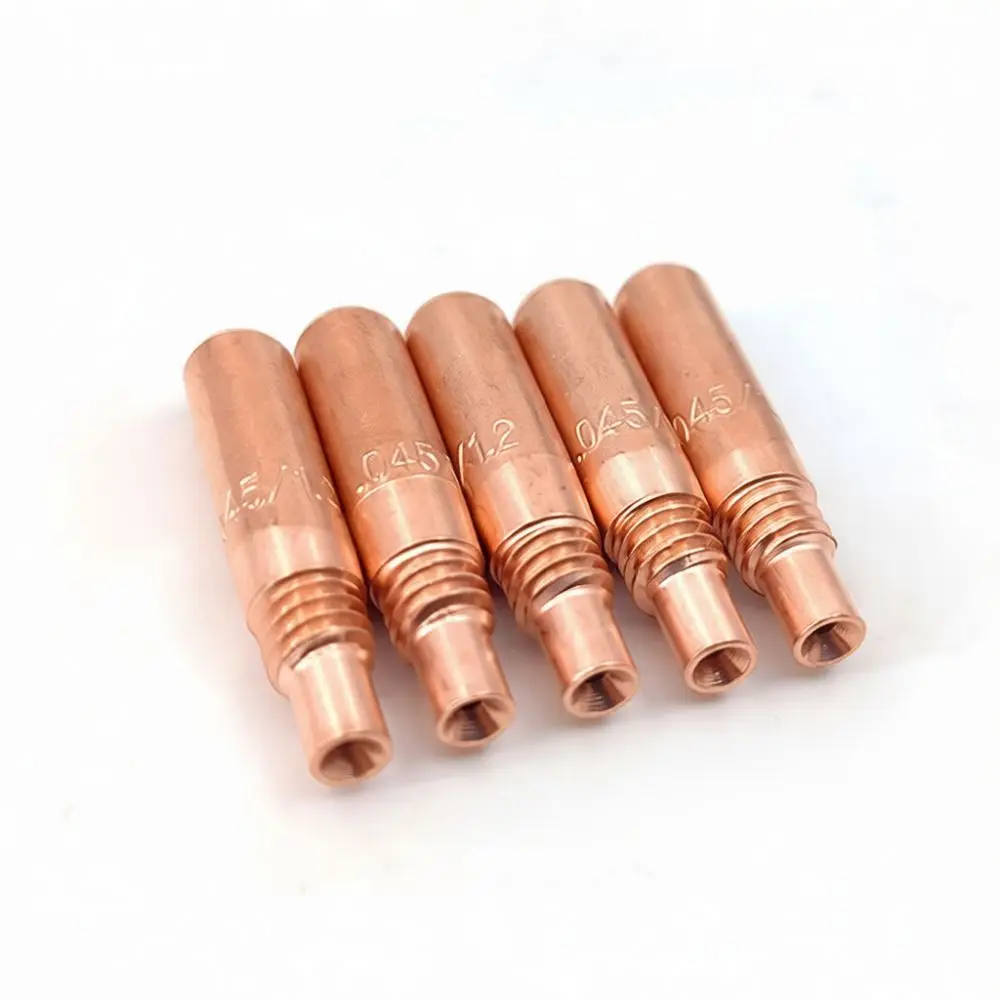 Welding Torch Contact Tips For ZhengTongDa Mig T M035 Gas Shielded Welder Consumables Efficient Wire Feeding Metal Tool Parts
