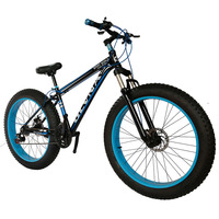 Customized Fatbike 24 26 Inch 21 24 27 Speed Disc Brake Shocking Absorption Adult Bicycle Beach Snowmobile Mountain Bike