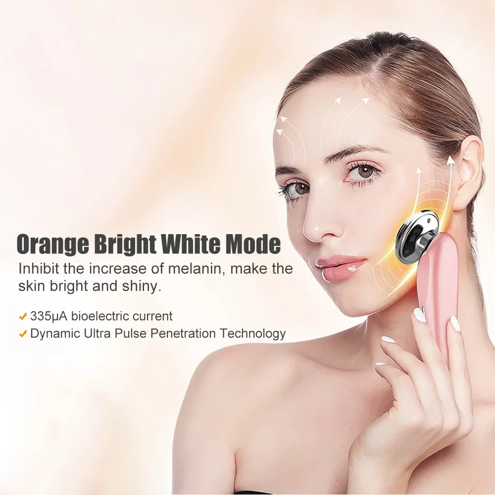 7 In 1 EMS Facial Massager Micro Current Face Lifting Device Skin Tighten Machine Wrinkle Removal Hot Cool Face Skin Care Device