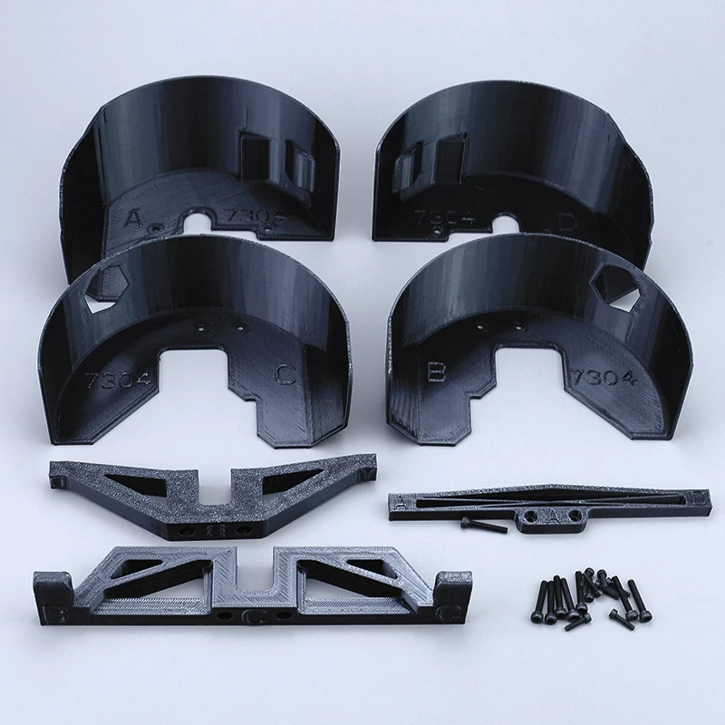 Arc de roue d'aile de garde-boue avant et arrière 1/7 MJXRC 7304, pour voitures et camion Hyper Go MJXRC 1/7 POLO RC 7304