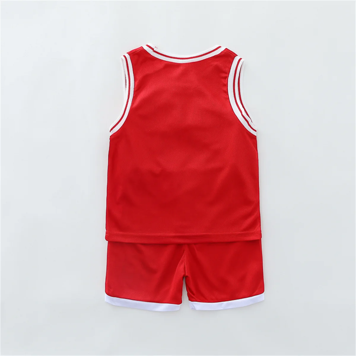 2PCS Children\'s Summer Fashion Tank Top Basketball Suit Baby Sleeveless Shorts Sports Set