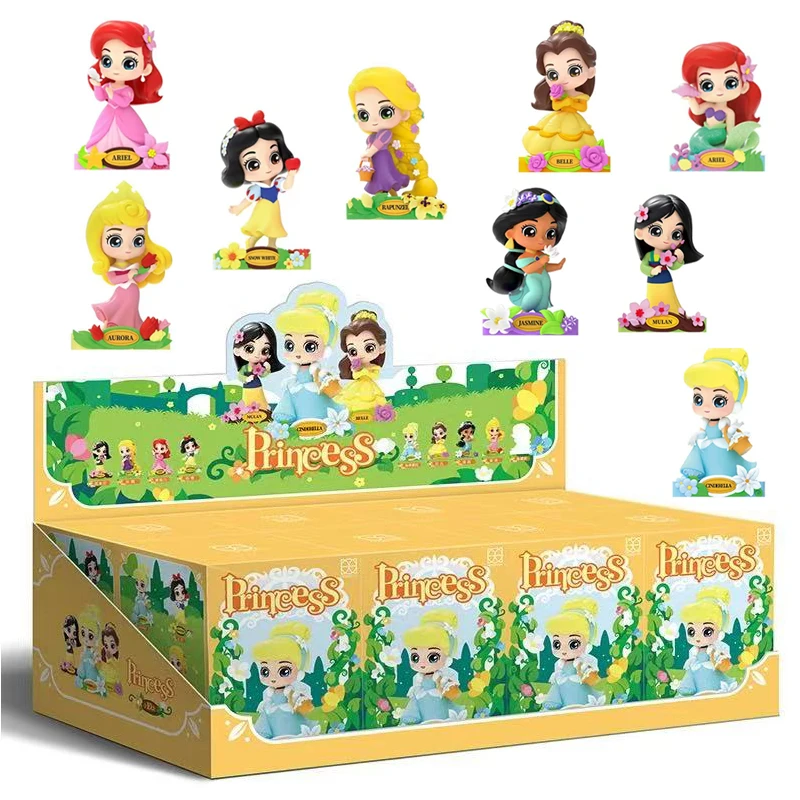 Muñeca de princesa de Disney Frozen, Blancanieves, Bella, Aurora, Mulan, Ariel, Cenicienta, adorno de mesa, juguete de regalo de cumpleaños para niños