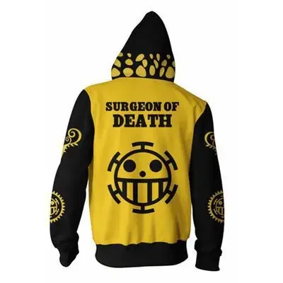 COFUN 2020 The New one-piece Trafalgar Law hoodies surgeon of death jacket