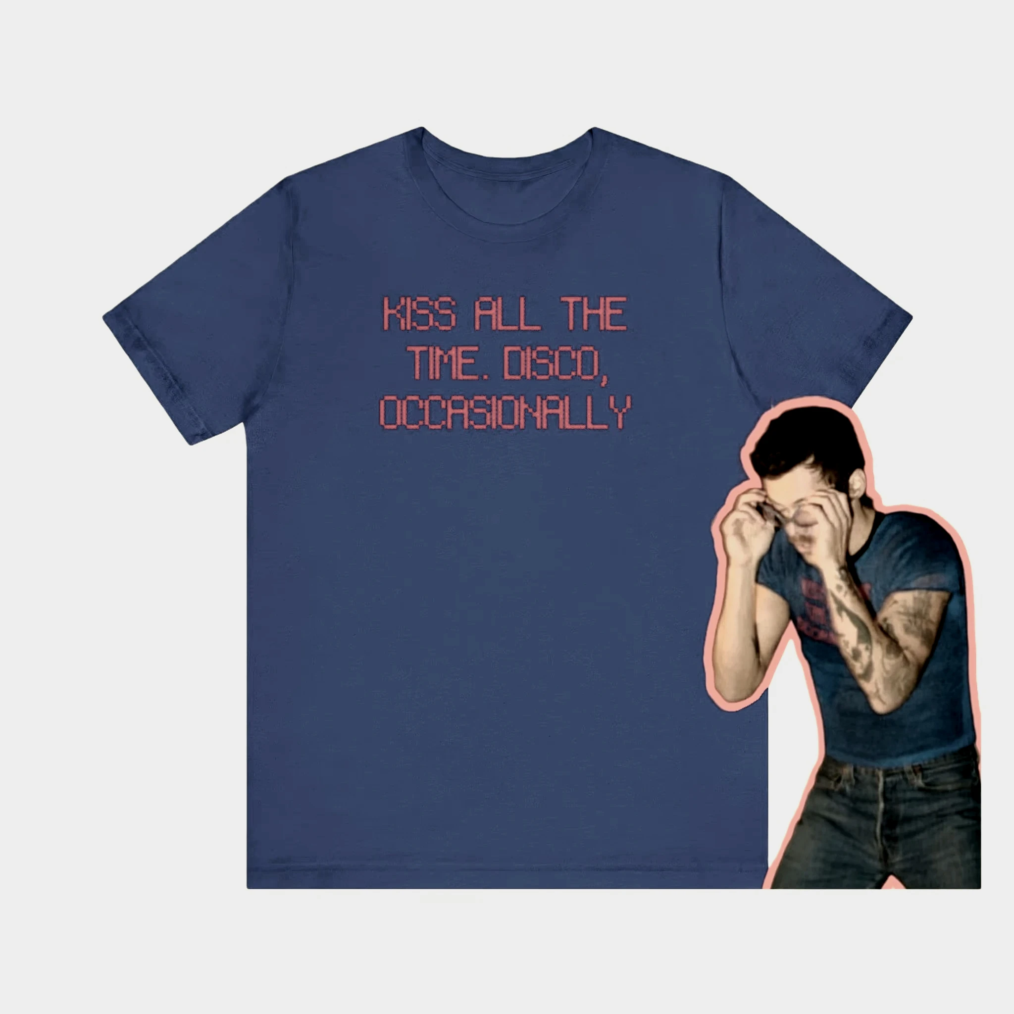 Harry Styles Kiss All The Time Disco Occasionally 2026 Album Unisex Shirt Summer O-Neck Short Sleeve Top Fan Gift Y2k Women Tees