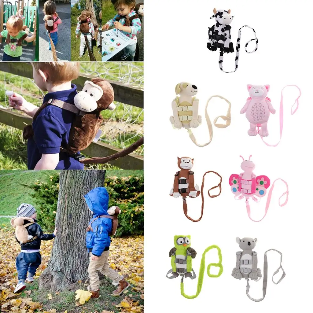 Baby Kid Harness Toddler Walking Anti-lost Backpack Leash Bag Strap Rein