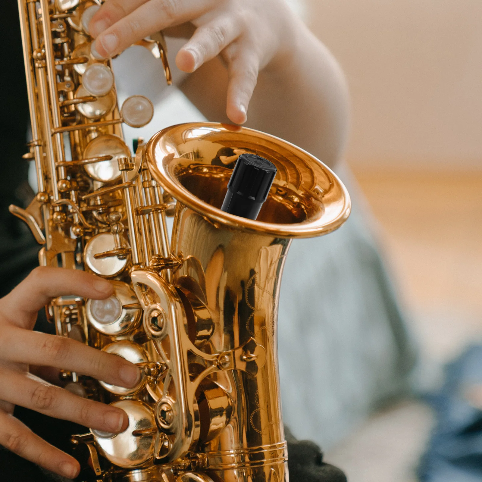 

Durable 24.5mm Plastic Sax End Plug Simple Design Lightweight Easy to Use for Tenor Saxophone Ce50 Sax End Plug