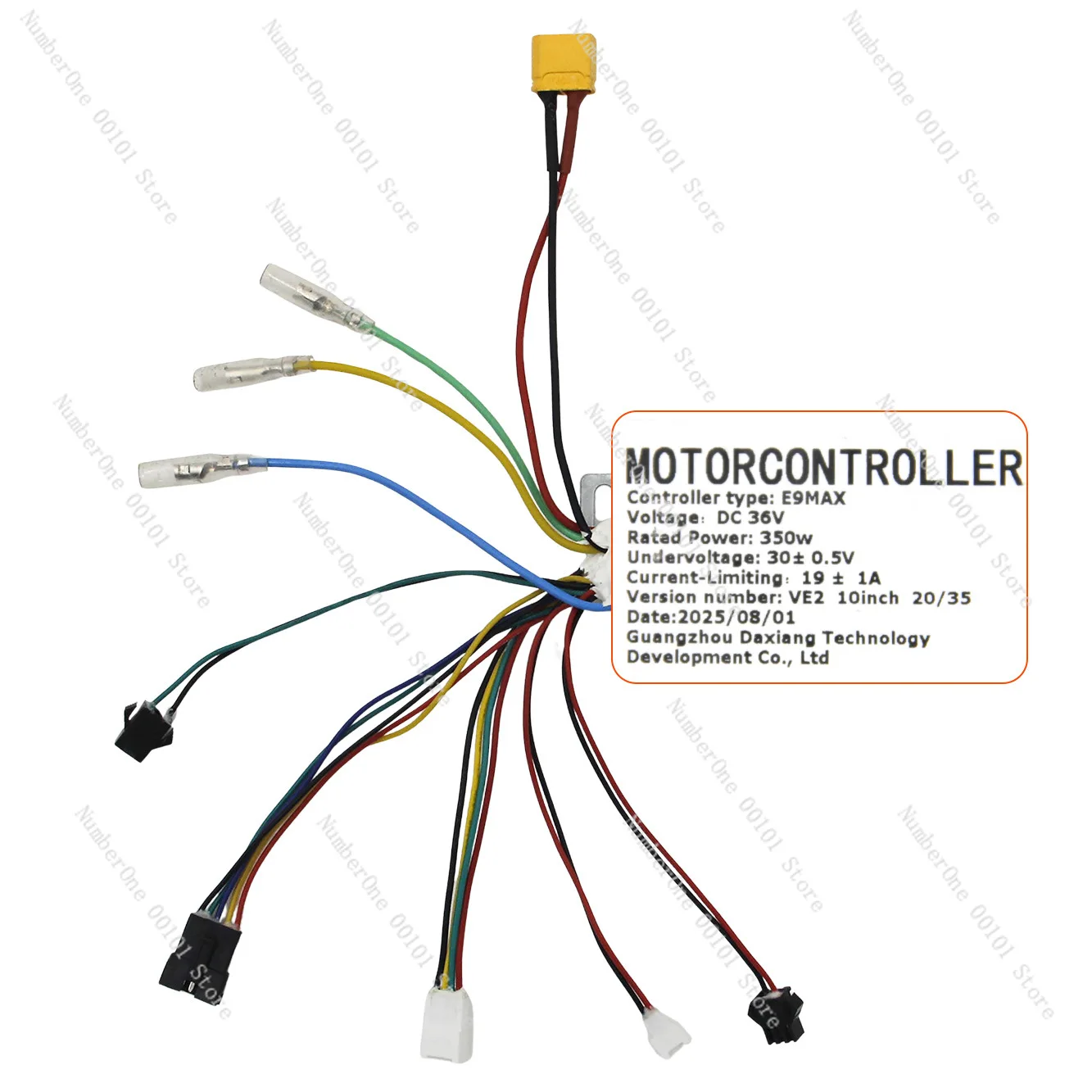 Electric Bicycle Brushless Motor Controller LSW1253-6L 36V 15A for Electric Scooters MTB Fat Bike Accessories Speed Controller