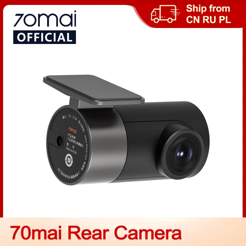 70mai Rear Cam RC06 for 70mai 4K Dash Cam 70mai A800 4K Car DVR Rearview cam 70mai Pro Plus+ for A800S & A500S