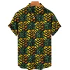 Pineapple Printed Men Hawaiian Shirt