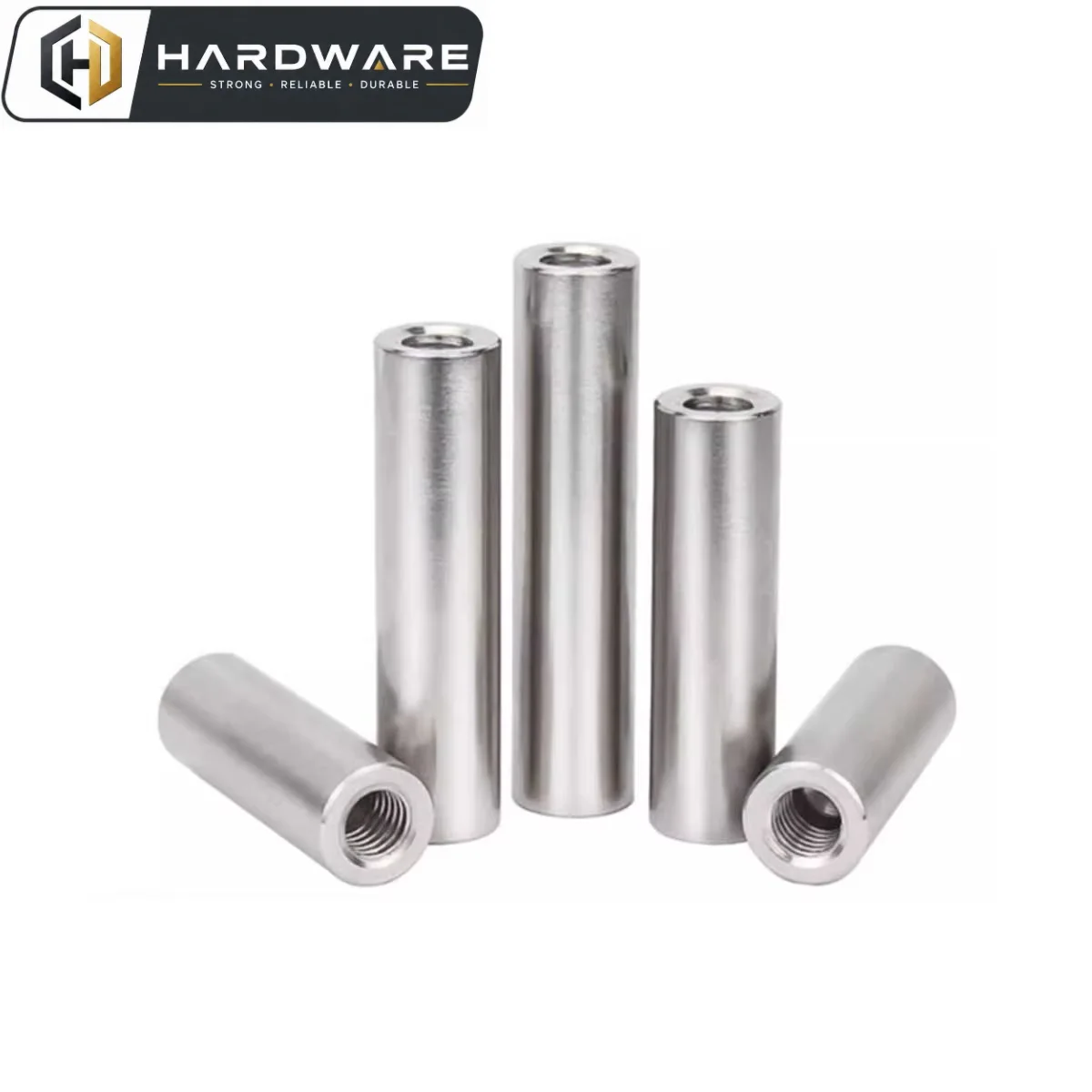304 Stainless Steel Internal Threaded Cylindrical Pin/Hole Positioning, Connecting Rod Double End Pin M3M4M5M6M8M10