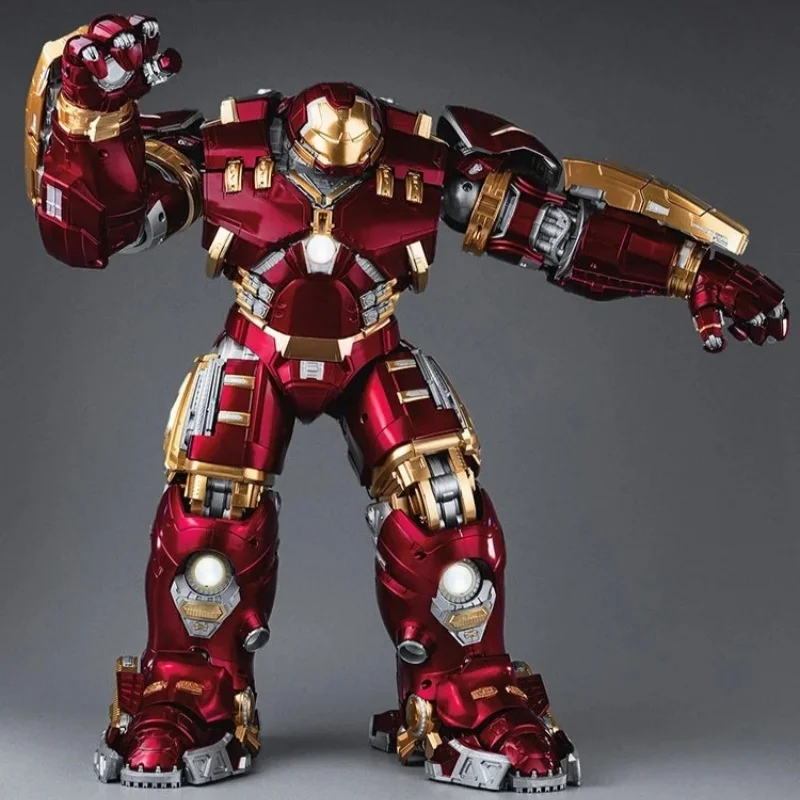Spot Genuine Fondjoy Marvel Large Anti Hulk Armor Model 45cm Joint Movable With Light Figurine Assembly Toy Ornament Gift