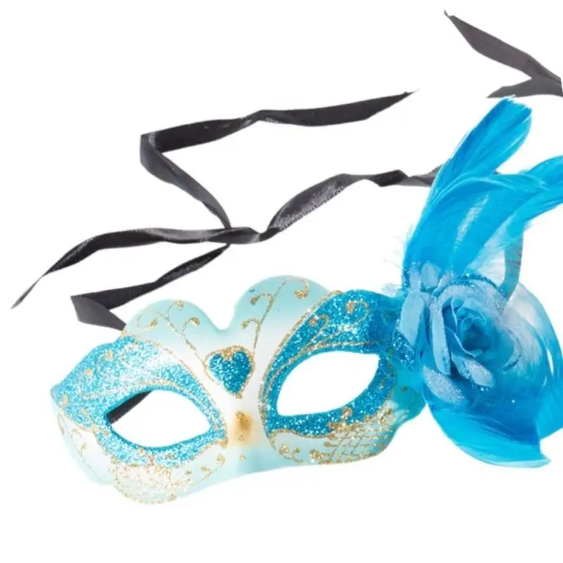652F Women Festival Eye Mask For Masquerade Party Dance Sexy Costume Halloween Half Face Mask for Decorations Halloween Mask