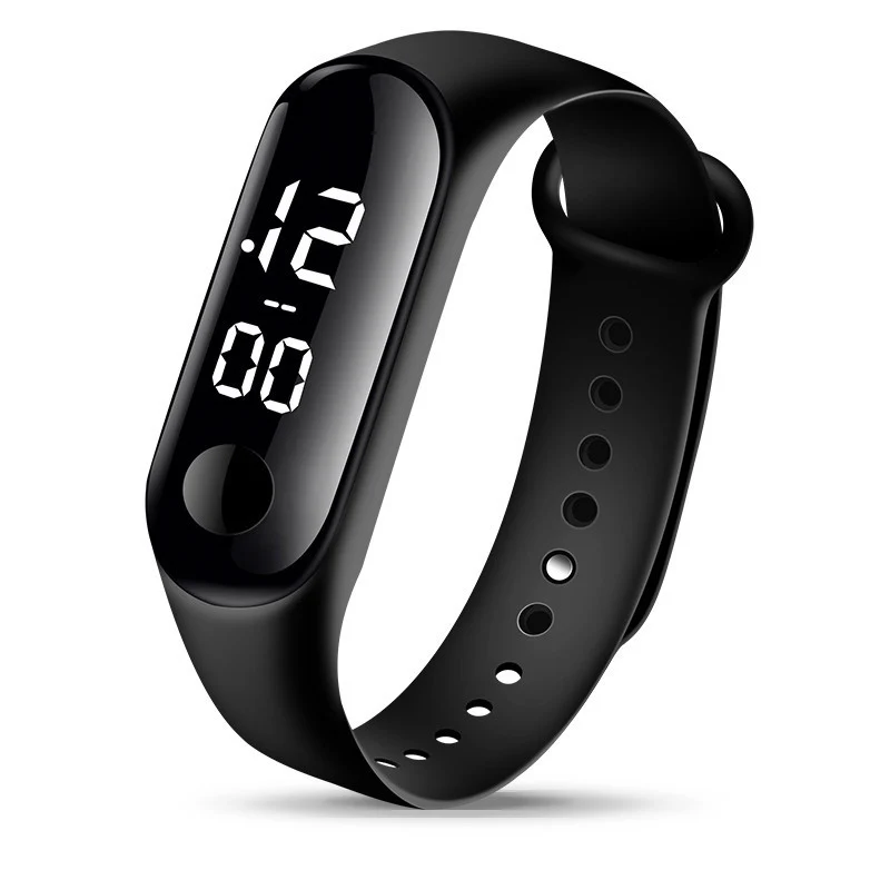 8 stücke Kinder Uhren für Mädchen Kautschukband Wasserdicht Schule Student LED Uhr Frauen Sport Männer Digitale Uhr – Detail 6
