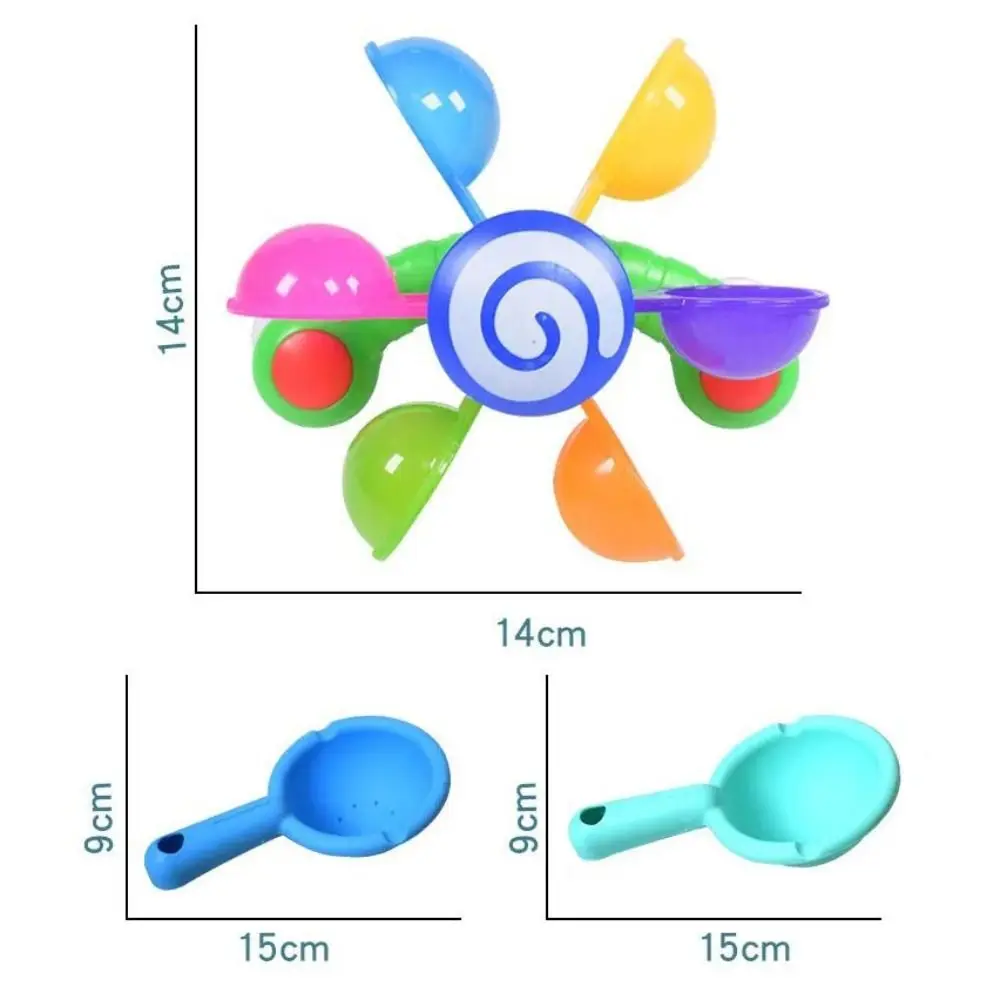 ของเล่นอาบน้ำรูปกังหันลมพลาสติกหลากสี 2 ชิ้น พร้อมที่ยึดแบบสุญญากาศ พกพาสะดวก ของเล่นเสริมพัฒนาการสำหรับเด็กทารก เหมาะสำหรับเป็นของขวัญ