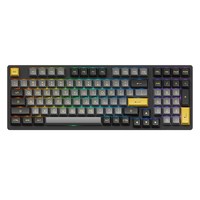 Akko Black & Gold 3098B Plus Hot-swappable RGB Backlit Mechanical Gaming Keyboard USB Type-C Wired/Bluetooth 5.0/2.4G Wireless