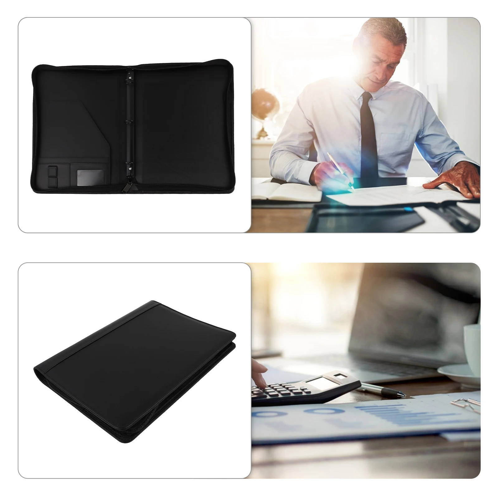 

A4 Office Paper File Folder Organizer Document Holder Solid Color Business Notes Recipes Receipts Storage Chic Fashion